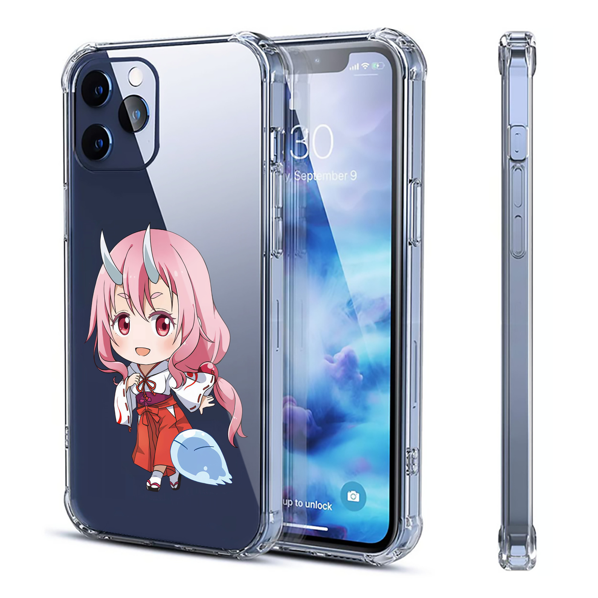 （画像用） 転スラ Regarding Reincarnated to Slime 【iPhone 12シリーズ対応】透明スマホケース（クリアソフトケース）